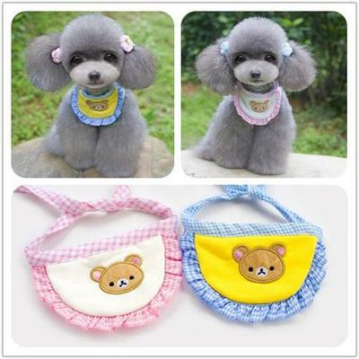 Autumn/Winter Bear Bib Collar for Teddy, Poodle, Yorkshire Terrier Dogs