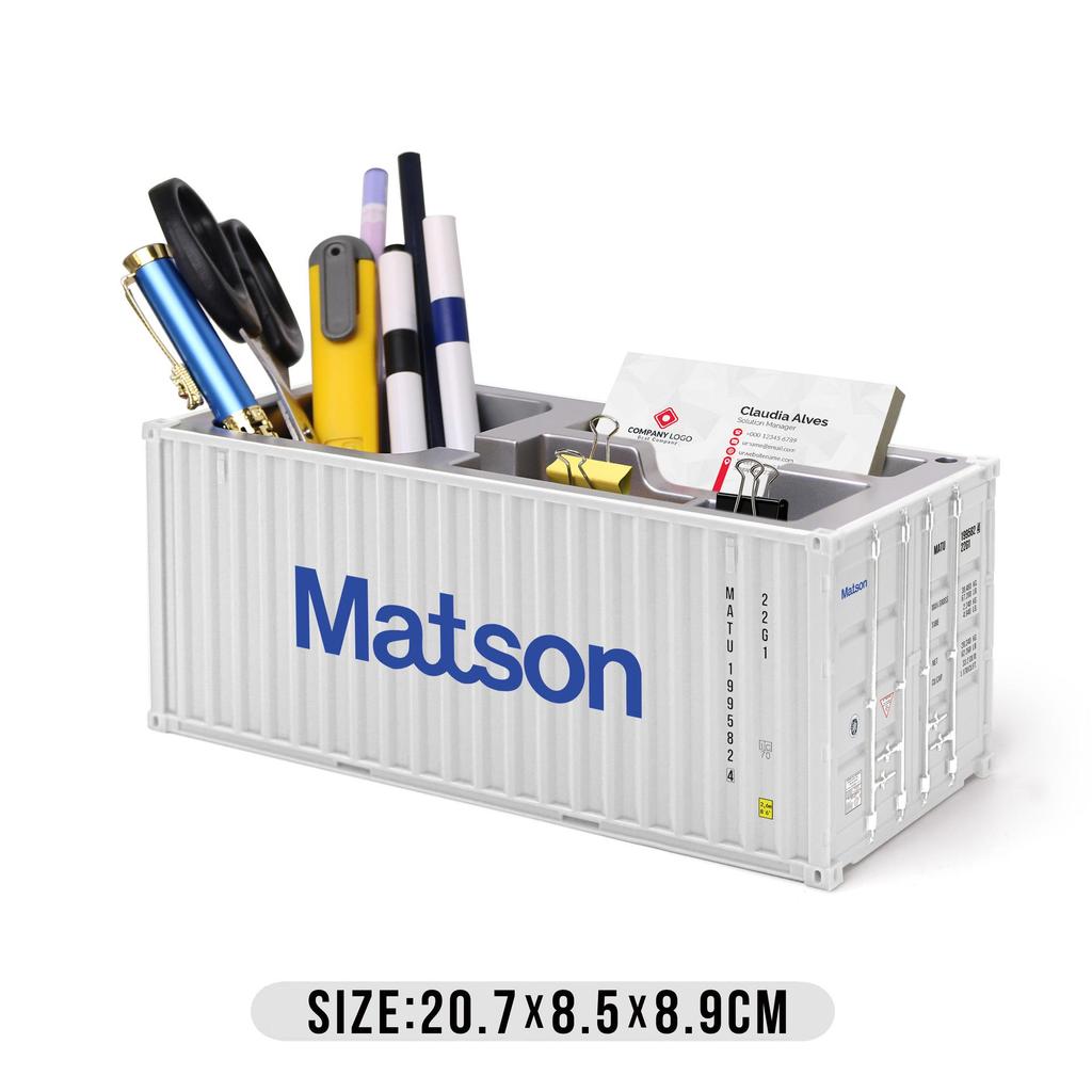 Portalápices Personalizado con Forma de Contenedor de Envío DHL con Logo