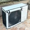 Silver Air Conditioner Cover Multisize Dustproof Air Conditioner Protective Sun Protective Unit Universal AC Washable Cover