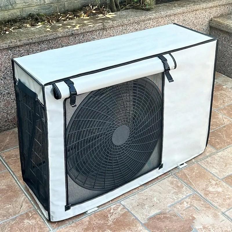Silver Air Conditioner Cover Multisize Dustproof Air Conditioner Protective Sun Protective Unit Universal AC Washable Cover
