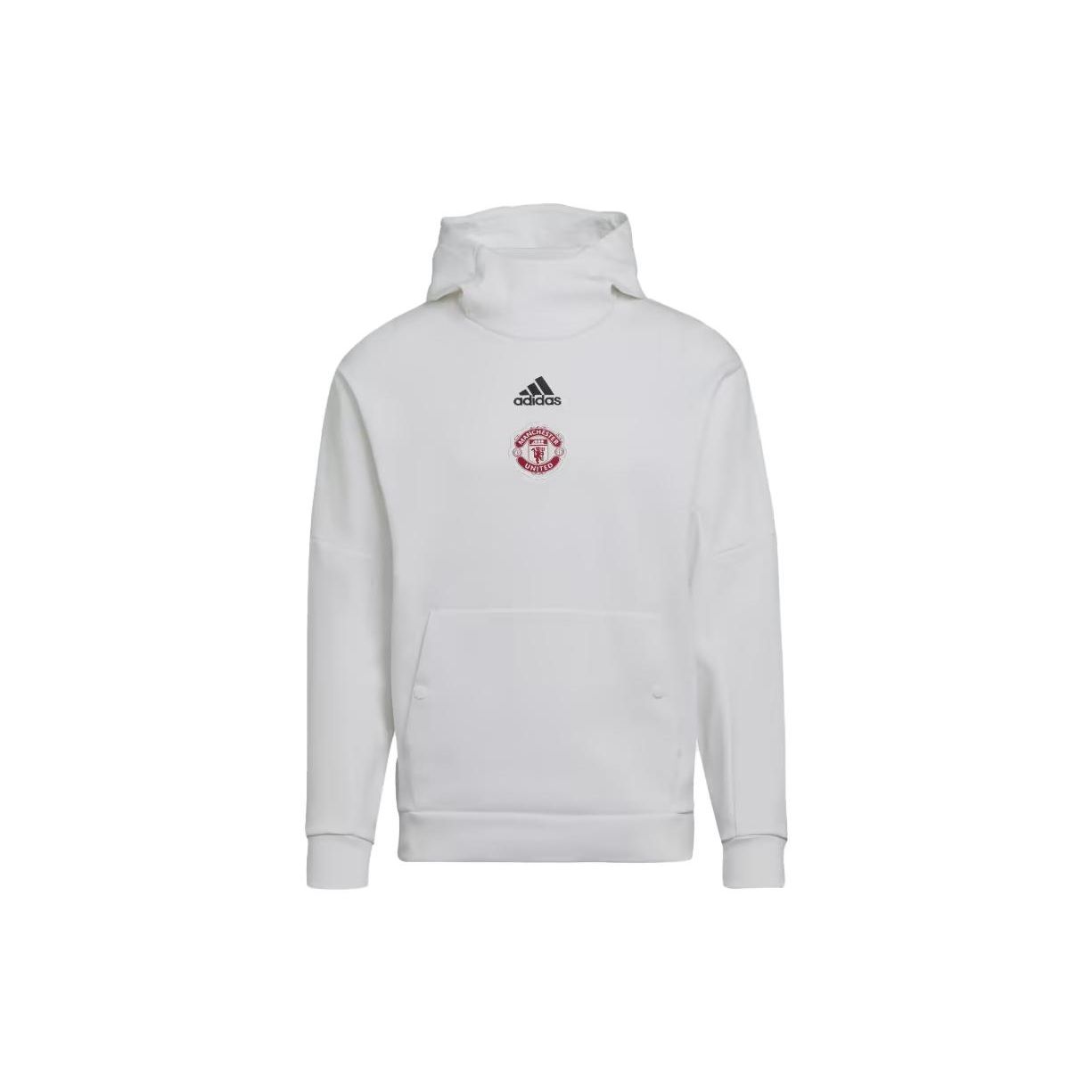 adidas Men s Manchester United Travel Hoodie White HE6643 S