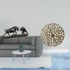Modern Feng Shui Metal Wall Sculpture Rustic Scenic Wrought Iron Animal Artwork for Office Desk And