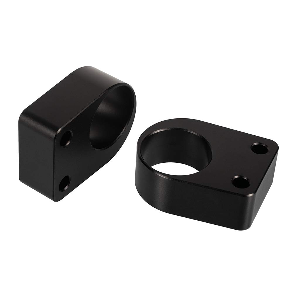 Motorcycle Handlebar Riser Relocation Adapter Aluminum Mount Extension Kit for Ninja 300 2013-2019 (Black)