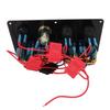 8 Gang Rocker Switch Panel 12 to 24V 2 Blue LEDs with DIY Sticker 5 Pin Waterproof for Cars RVs Yachts Ships