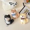 Cute Cartoon Plush Shiba Inu Puppy Doll Pendant Backpack Hangings Decoration Gifts