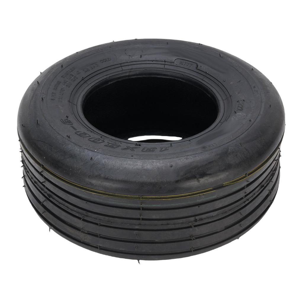13x5.00 6 Tubeless Tire 4PR Rubber Riding Mower Tubeless Tires for Garden Tractors Transport Vehicles Wheelbarrows