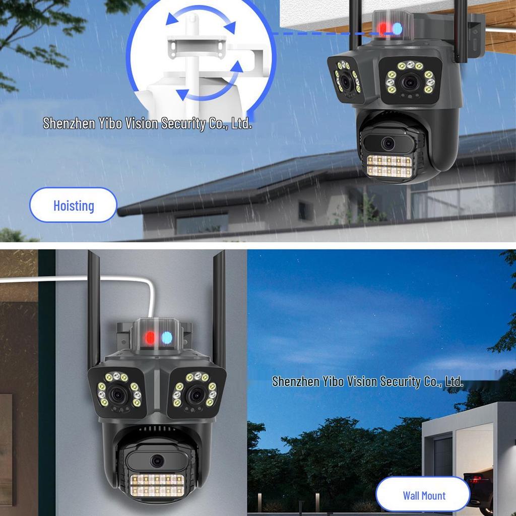 ICSEE Dual WiFi HD Surveillance Camera with Night Vision