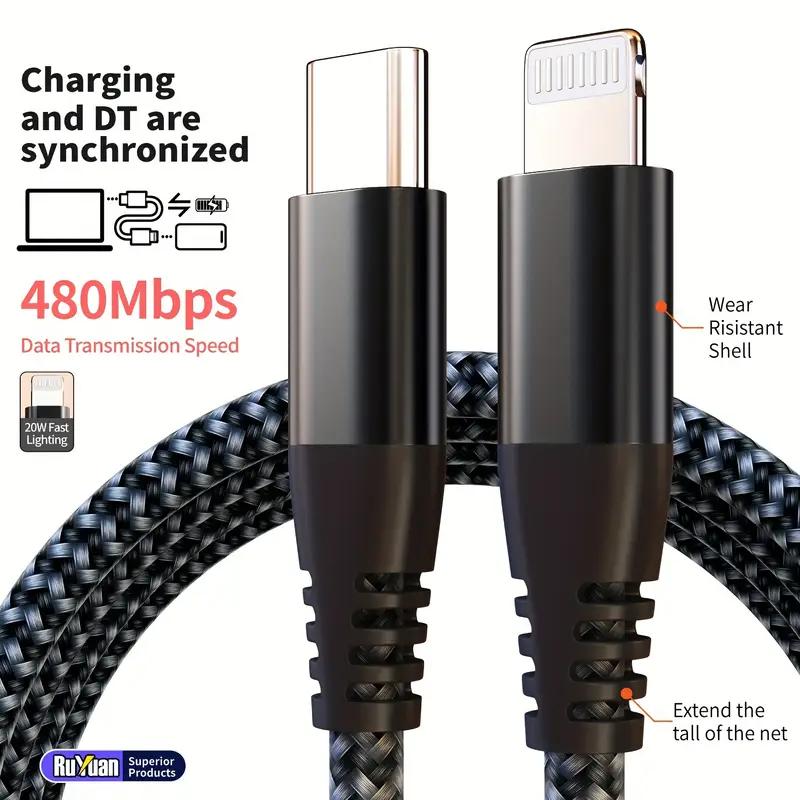 Certified for IPhone 14 13 12 11 Type C To Lightning Fast Charging Cable for IPad Charging Data Transmission Cable