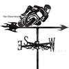 Weather Vane Ornament: Outdoor Wrought Iron Spray-Painted Roof Decoration Metal Craft