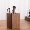 Beech Hickory Wood Pen Holder Simple Makeup Brush Organizer  Office/School Supplies