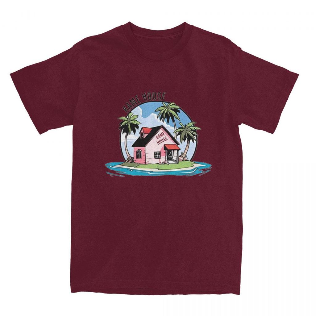Turtle Island Kame House Anime Fans Gift T Shirt Merch for Men Women Pure Cotton Leisure Tees Short Sleeve Clothes All Seasons
