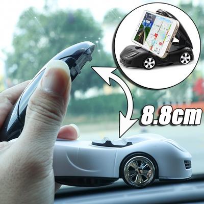 Supporto per telefono stile modello auto Staffa di navigazione Ornamento da cruscotto 2-in-1 Rotazione a 360° Supporto regolabile per telefono