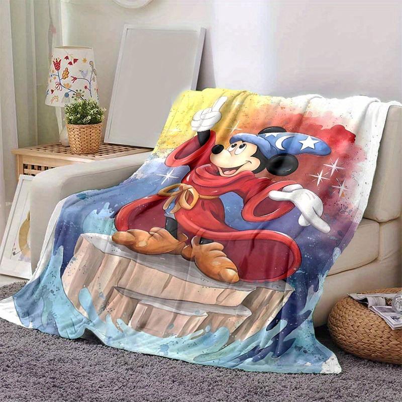 1 Stück, Magische Mickey Maus Heimdekor Decke: Eine kuschelige Flanelldecke für Ihr Wohnzimmer, Schlafzimmer oder den Außenbereich, perfekt als Geschenk, ideal für Reisen