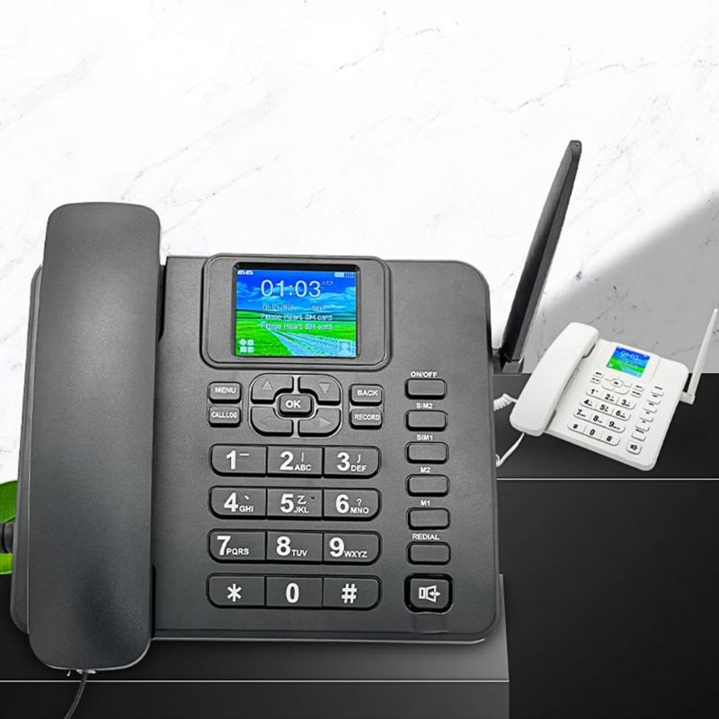 2G Desk Phone 2.4inch Color Display Support Full Netcom with Speed Dials Recording Functions for Trade Shows Home