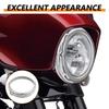 7Inch Headlight Trim Rings Black/Chrome Motorcycle Part For Harley Electra Glide Street Glide Ultra Limited Tri Glide 1994-later