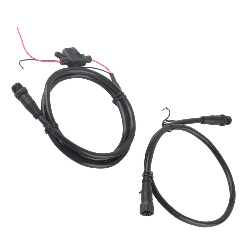 Marine for NMEA 2000 Starter Kit 1m Power Cable with Fuse Male Female Terminator T Connector for Lowrance Networks