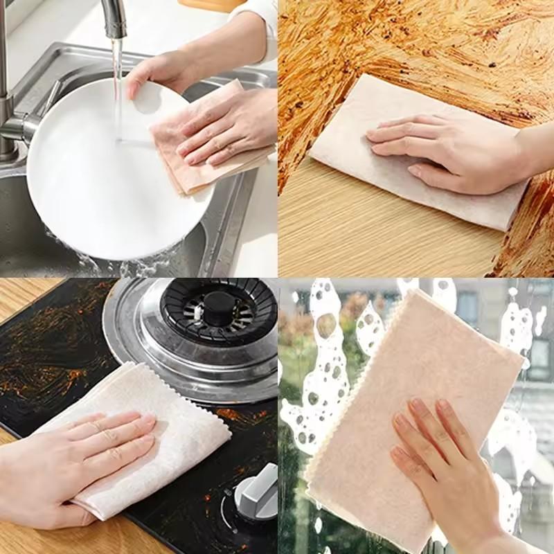 

Magic Cleaning Cloths Natural Luffa Plant Fiber Non-stick Oil Rags Dishcloth Glass Wiping Cloth Home Kitchen Clean Tools