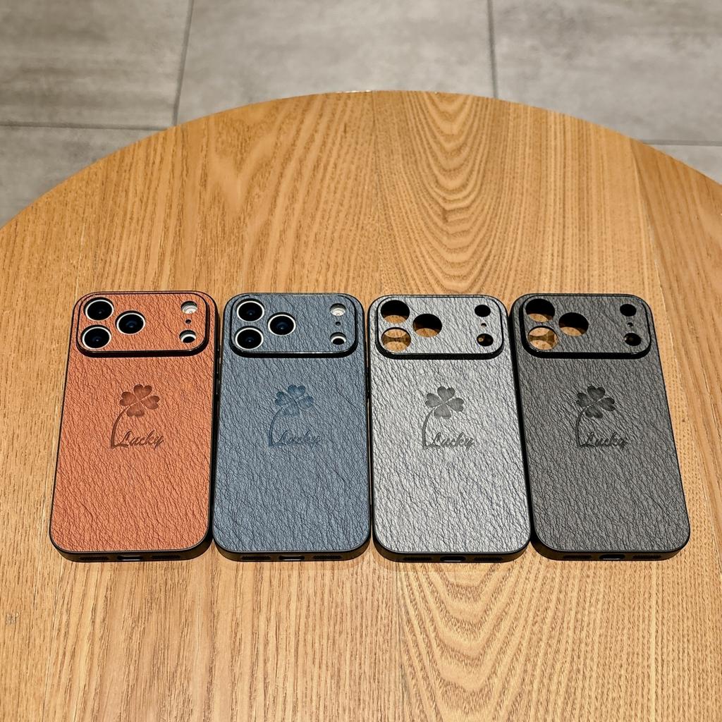 For IPhone 17 New Phone Case Clover for Apple 16 Promax with Hanging Rope 15 Full Pack Protective Cover