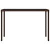 6 Piece Outdoor Dining Set with Cushions Brown Poly Rattan