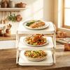 Multi-functional Dish Storage Stand Space Saving Kitchen Plate Organizer Holder  Bathroom