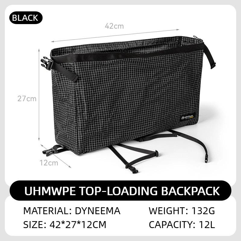 Ultralight Dyneema Backpack Top Lid Waterproof Expansion Pouch Multifunctional External Storage Bag for Hiking & Mountaineering