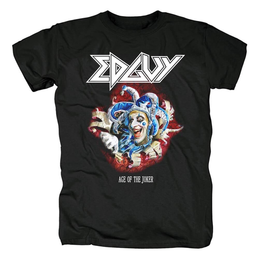 НОВЫЙ хлопковый черный футболка группы Edguy Age Of The Joker S-5XL Для фанатов SE870 Унисекс Футболка L