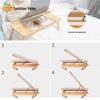 Minimalist Bamboo Laptop Bed Desk - Perfect for Dorms & Study Spaces