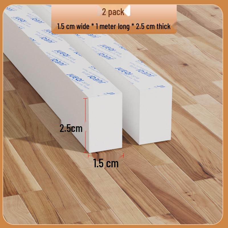 Samoprzylepny biały pasek z gumy piankowej: Uszczelka do drzwi i okien, amortyzująca, dźwiękoszczelna, podkładka antykolizyjna do urządzeń mechanicznych.