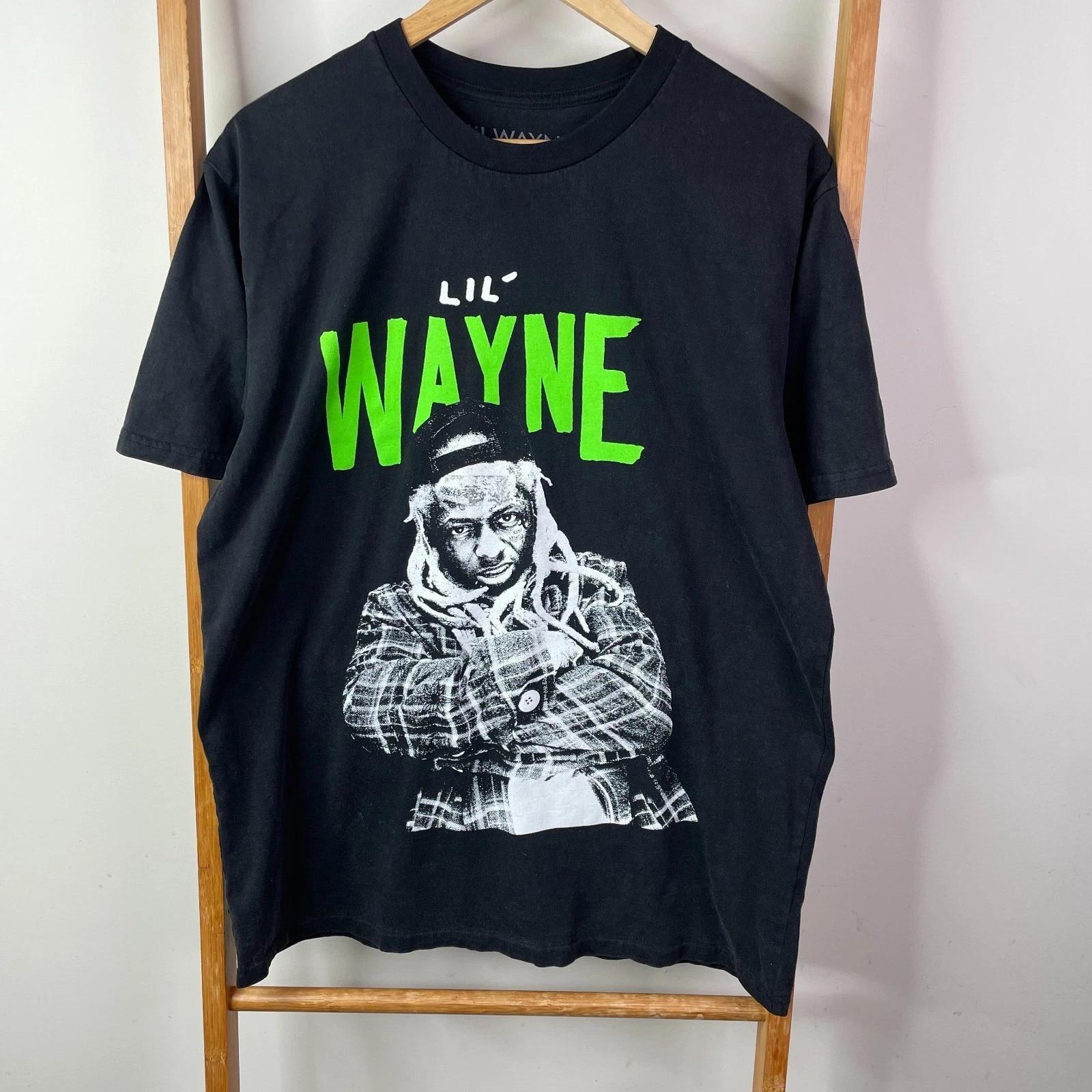 

Lil Wayne Shirt Mens Medium Black Graphic 2019 Tour Concert HipHop Streetwear 4XL