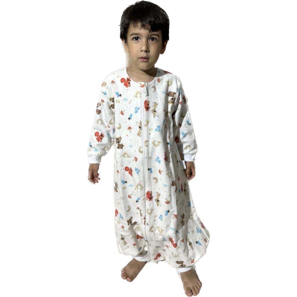 Kinder Baby Winter- und Saisonschlafsack, doppellagiges Flanell, 1 Tog