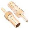 Brass Fitting Hose Barb Tail Reducer Reducing Plug Connector (6mm 16mm 2pcs)