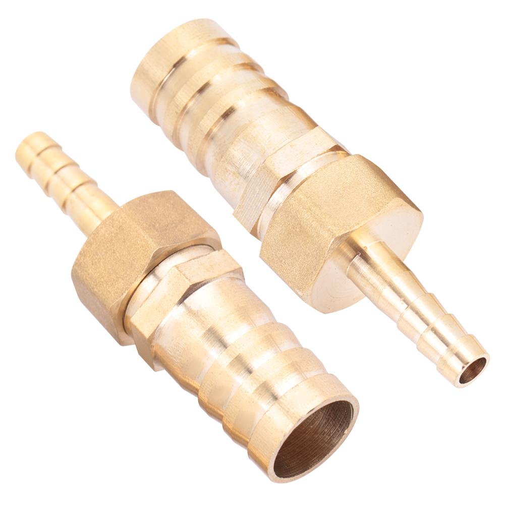 Brass Fitting Hose Barb Tail Reducer Reducing Plug Connector (6mm 16mm 2pcs)