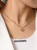 1 Piece Simple Temperament Niche Light Luxury Stainless Steel 18k Gold Plated Street Trend Bee Pendant Necklace