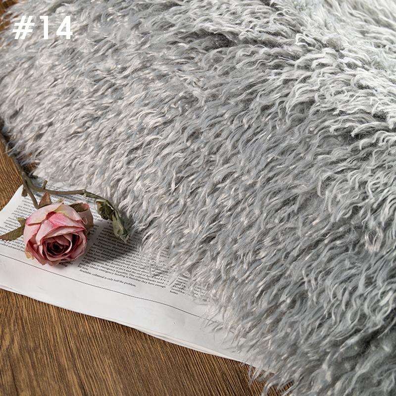 50*170cm High-grade 6cm Long Hair Cashmere Fabric Lamb Curly Imitation Tan Sheep Wool Plush Fabric DIY Clothing Dolls Cosplay