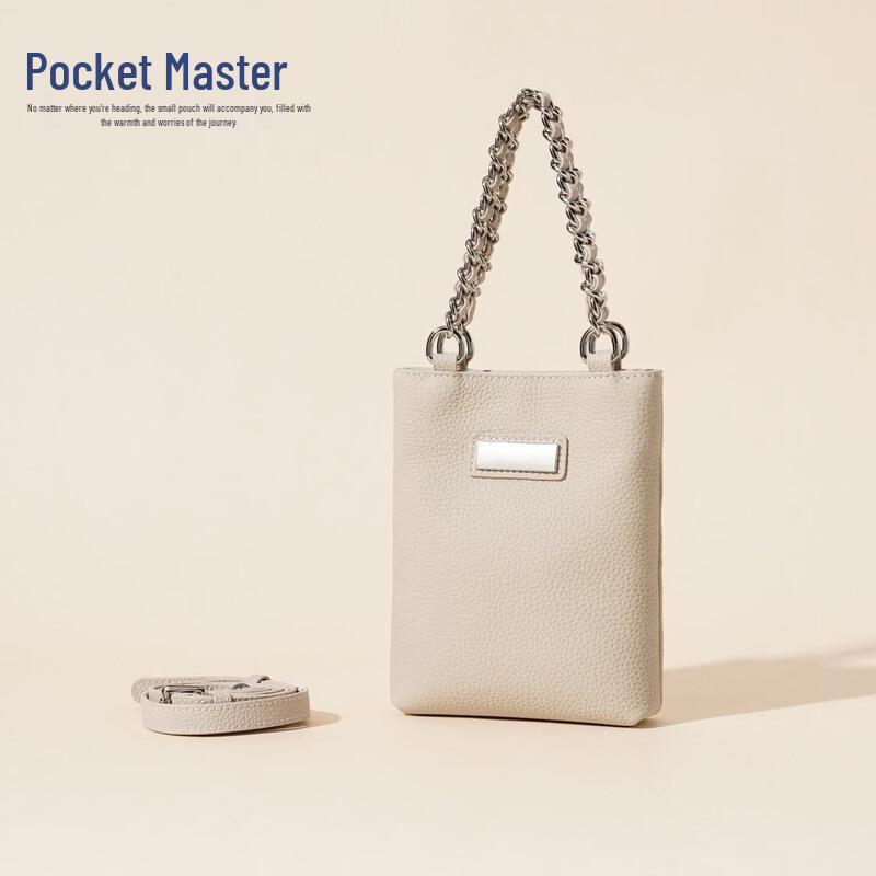 Douxiaozhu Women s Genuine Leather Vertical Shoulder Phone Bucket Bag