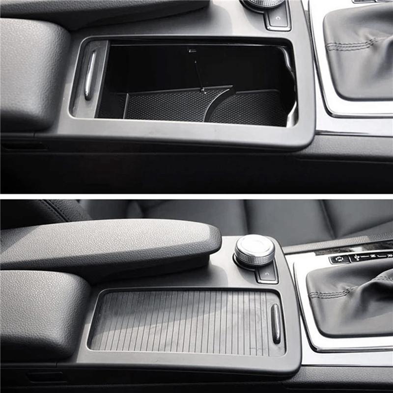 2X Car Center Console Roller Blind Cover Water Cup Holder Cover For Mercedes-Benz W204 W212 2046800107 A20468047089051-A99D