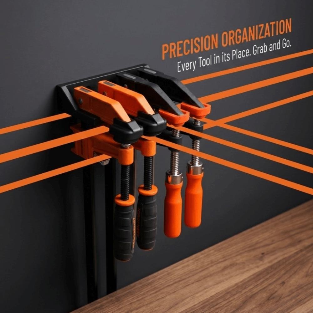 Sturdy Structure Wall-Mounted Tool Rack Tool Set Storage And Organization Tools Workshop