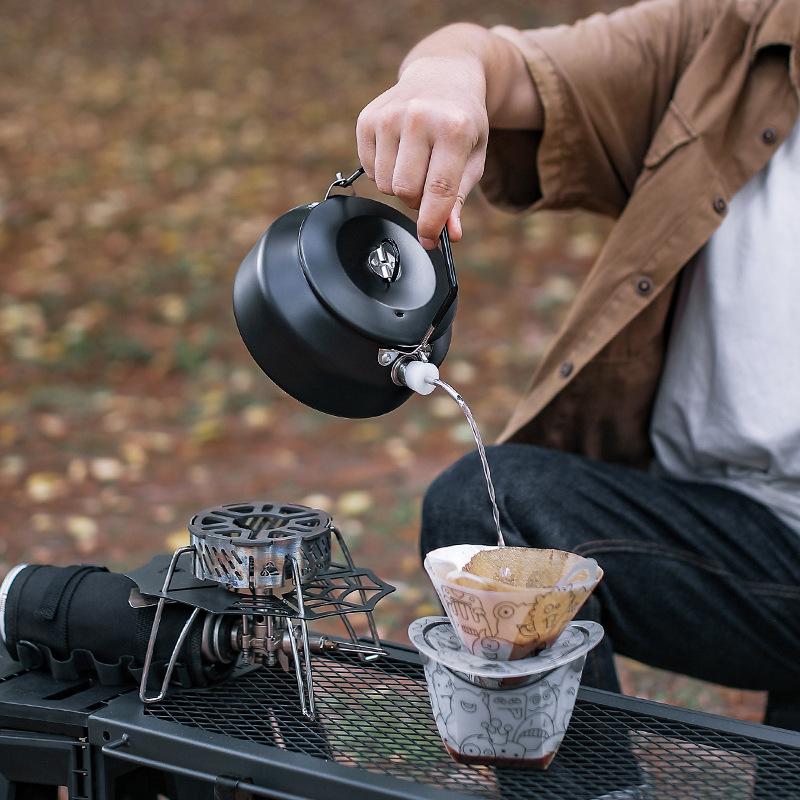 Outdoor 304 Stainless Steel Kettle Camping Coffee Pot Kettle