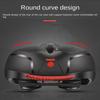 Bicycle Accessories Bike Seat Safety Warning Bicycle Cushion Comfortable Bike Saddle Padded  MTB