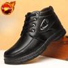Fashion Lace Up New in Snow Boots for Men Warm Cold Proof Winter Shoes Man Sale Offer Thick Plush Footwear Work Comfortable Anti Slip