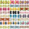 50/100pcs Dog Bows Easter Diamond Rabbit For Dog Hair Bows For Dogs Pets Hair Accessories Rubber Bands Dog Grooming Accessories
