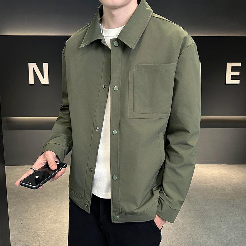 Куртка мужская весна и осень зима год куртка мужская куртка мужская красивая повседневная — фото 4