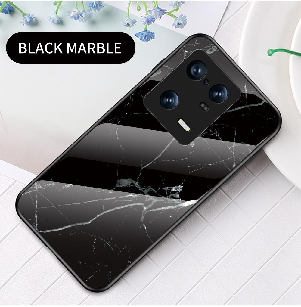 Casing For Xiaomi 11 Lite 5G NE 13 13T Pro 13 Lite 13 Ultra Redmi 12 Note 8 2021 13 Pro+ Case Marbled Tempered Glass Case Back Cover