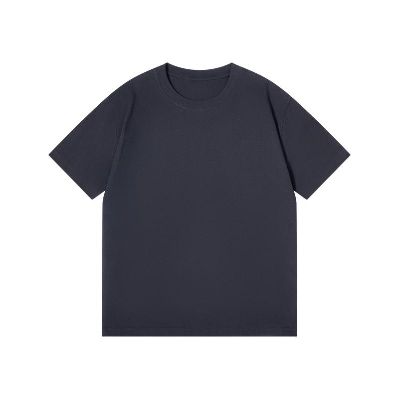 Cotton Short Sleeved T-shirt Women's Shoulder Round Neck Top Solid Color Half Sleeved Base Shirt Clothes