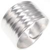 Handgefertigter Ring, modisches Wolken-Seidenmuster, breite Platte, Hammermuster-Ring, offener Fingerring für Herren und Damen