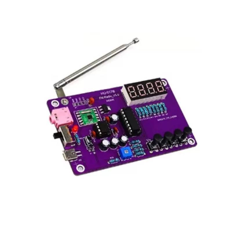 Radio Assembly Kit With Fm Frequency Tuning For Electronics Hobbyists And Diy Makers