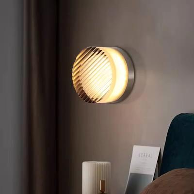 Lámparas de pared LED nórdicas Antracita Ámbar Patatas fritas Lámparas de pared Fondo Estudio Sala de estar Dormitorio Iluminación interior Decoración