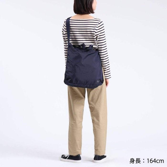 [Porter] Yoshida Bag 2-way Shoulder Bag FLEX 856-05905, Navy, Medium Size