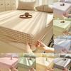 1/3PCS 1500 Supreme Bedding Sets Taupe Plaid Bed Cover Cotton Bed Sheet Mattress Protective Cover Boys and Girls Toddler Sheet Sets
