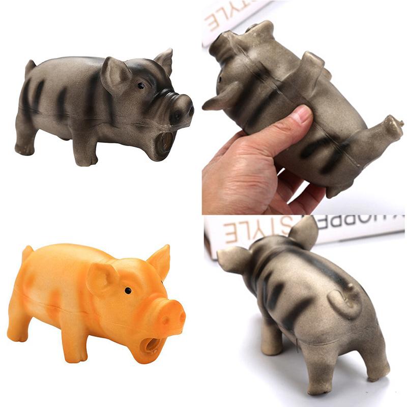 Pet Toy Venting Pig Dog Pressing Funny Screaming Latex Pig Toy Cat Dog Training Interactive Play Special Supplies